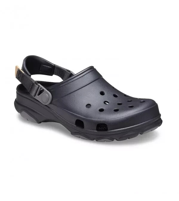 Crocs Classic All Terrain Clog Unisex Black Adjustable Mens 8 Womens 10 NEW NWT