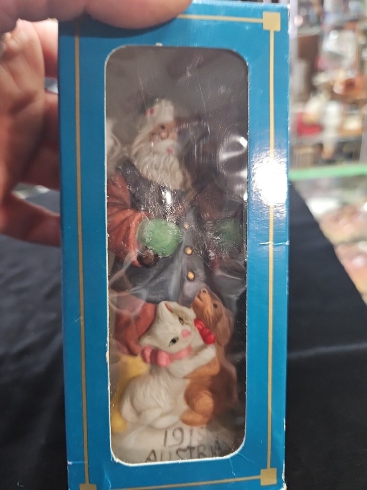 Vintage Old World Santa-AUSTRIA/1915 Porcelain Christmas Figurine In Box #6
