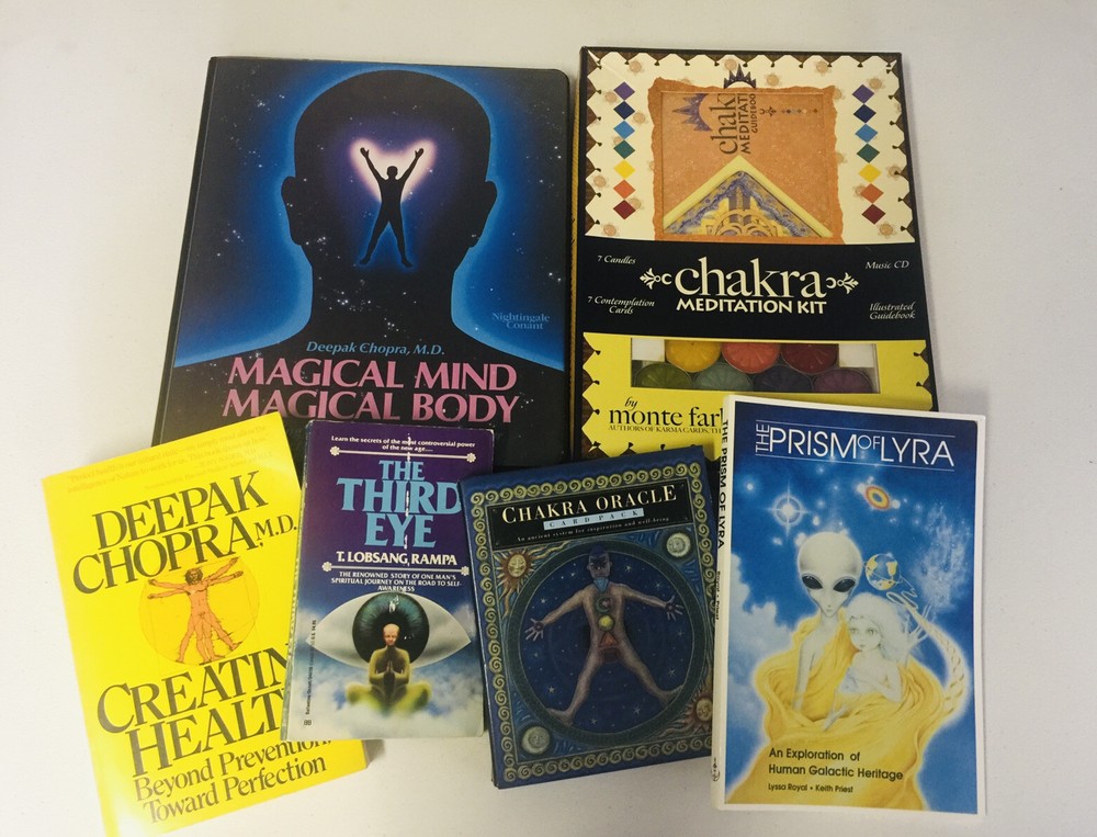 Meditation Oracle Cards CD Cassettes Chakra Deepak Chopra 6-Piece Set