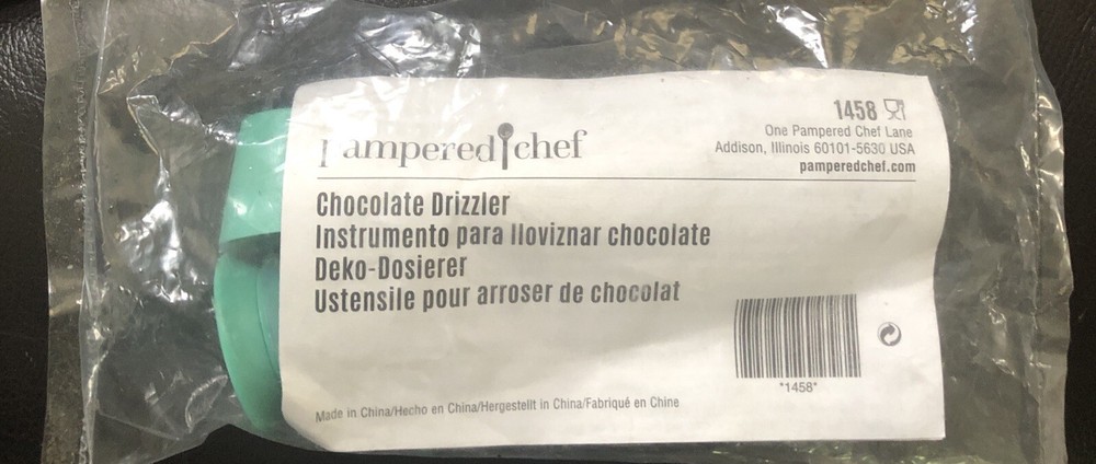 Pampered Chef Chocolate Drizzler Tool #1458 Teal Green Sealed New