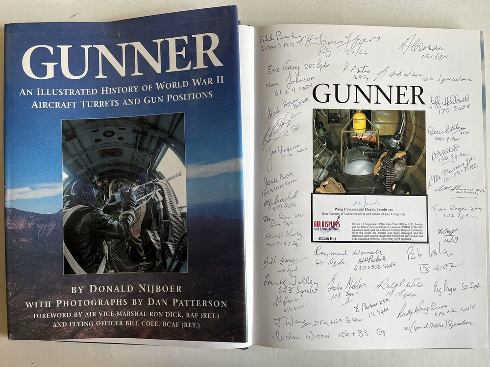 “Gunner” Signed 35 WW2 RAF Bomber Command Veterans