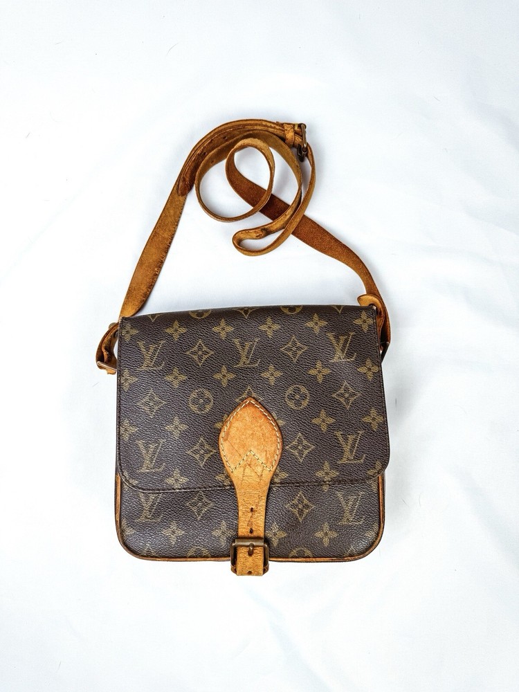 Louis Vuitton Monogram Cartouchiere Crossbody Bag Authentic