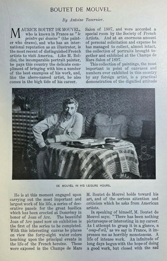 1899 Artist Boutet De Monvel illustrated