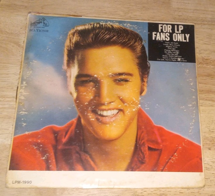 Elvis for LP Fans Only 1959 RCA LPM-1990 1st Press 1S Stamp Error Jacket Mono VG