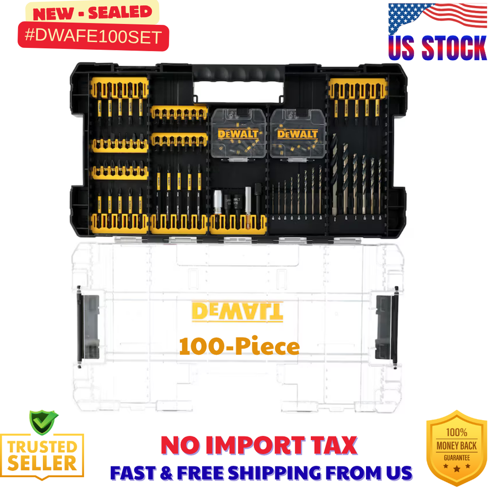 DEWALT FlexTorq 100-Piece Impact Driver Bit Set DWANGFT100SET