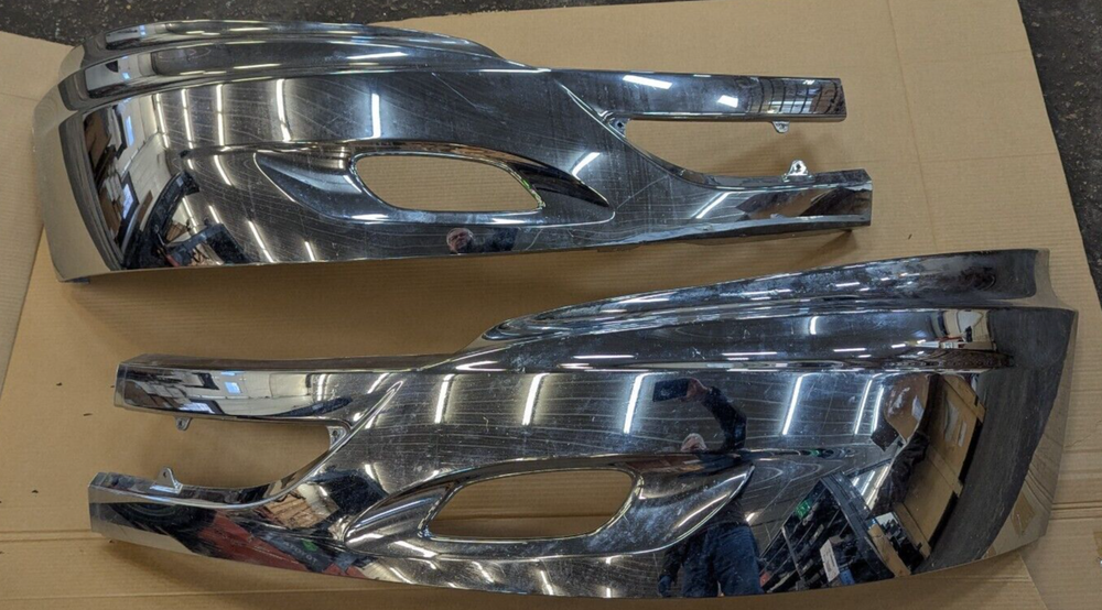 3805324C5 & 3805323C4 International Bumper Used Chrome ProStar OEM both Halves