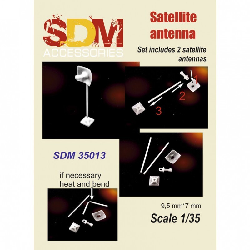 DAN Models SDM 35013 Scale 1:35 Accessories for Diorama. Satellite Antenna 2 pcs