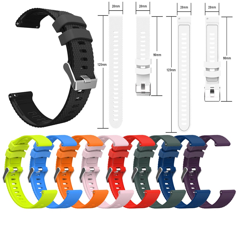 Silicone Watch Band For Garmin vivoactive 3 /vivomove/ Forerunner 645/245 Straps