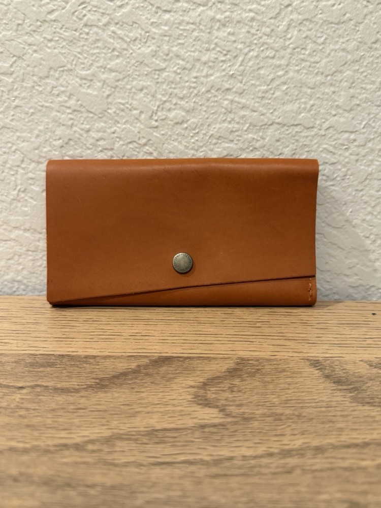 Portland Leather Goods Honey Brown Rancher Snap Trifold Wallet
