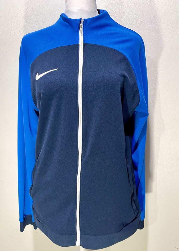 Nike Dri Fit performance sweater blue color block long sleeve women M