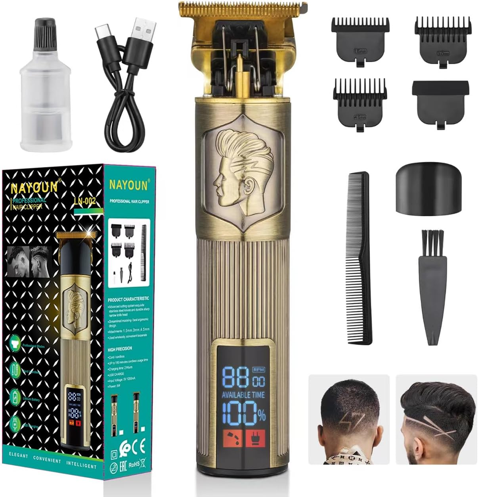 Hair Clippers for Men Professional Hair Trimmer Barbers Beard Trimmer Shaver Raz