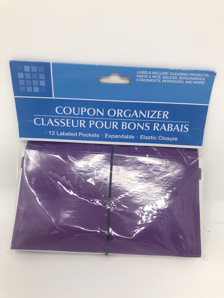 Paper Coupon Holder New Accordion Style 12 Pockets Expandable Solid for Cricut-image