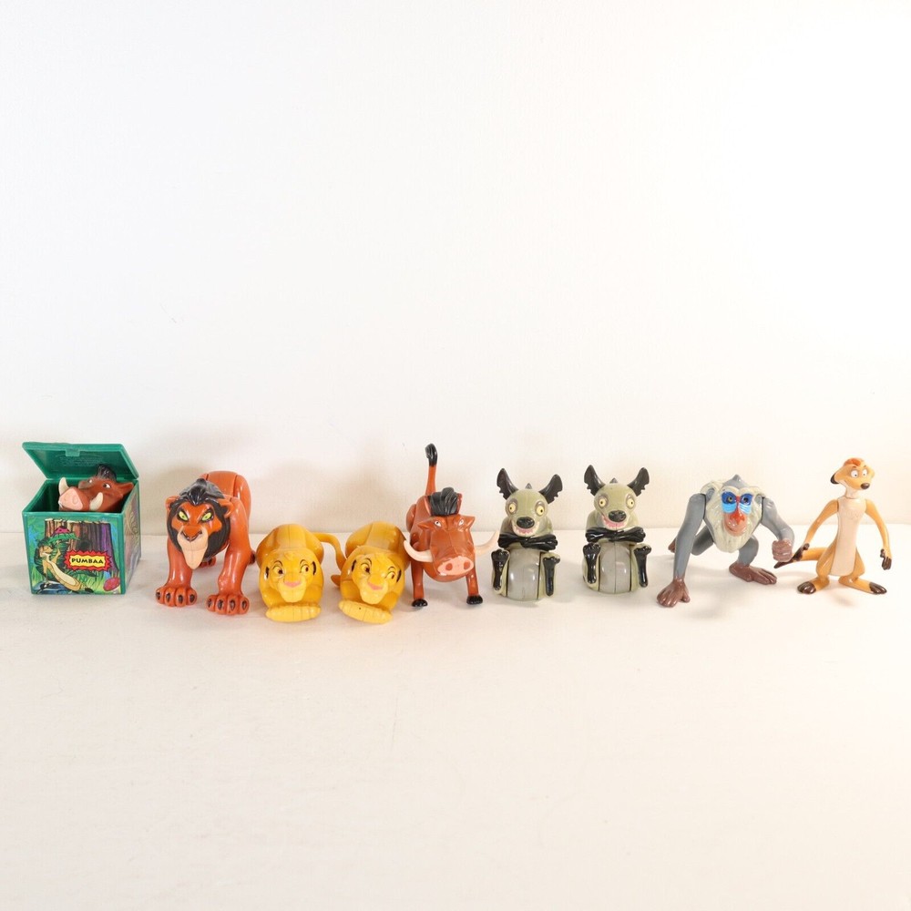 Vintage 90s Disney Lion King Burger King Toys Lot of 10 Scar Simba