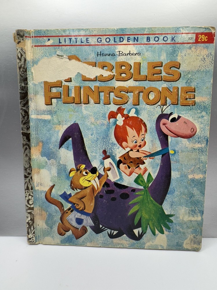 VINTAGE PEBBLES FLINTSTONE ( A LITTLE GOLDEN BOOK) COPYRIGHT 1963