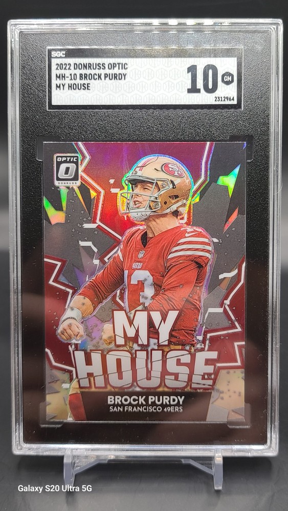 2022 Panini Donruss Optic- Brock Purdy My House! (RC) Holo Prizm SGC 10