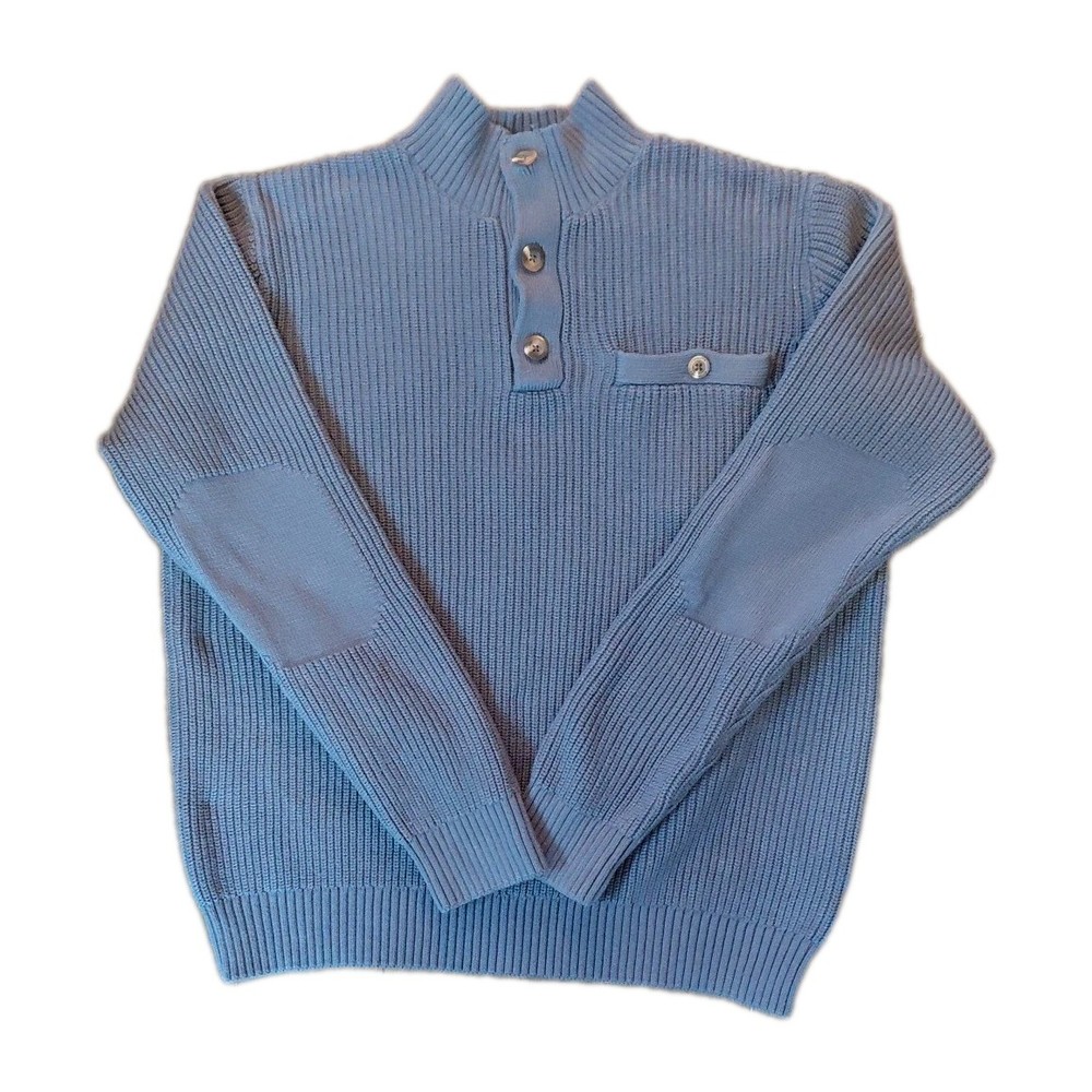 Duluth Trading Sweater Elbow Detail Mens Size Large Fisherman Core Outdoor