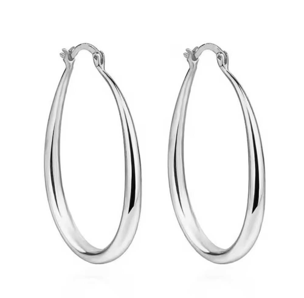 Women's Stylish Round Hoop Earrings for Everyday Wear