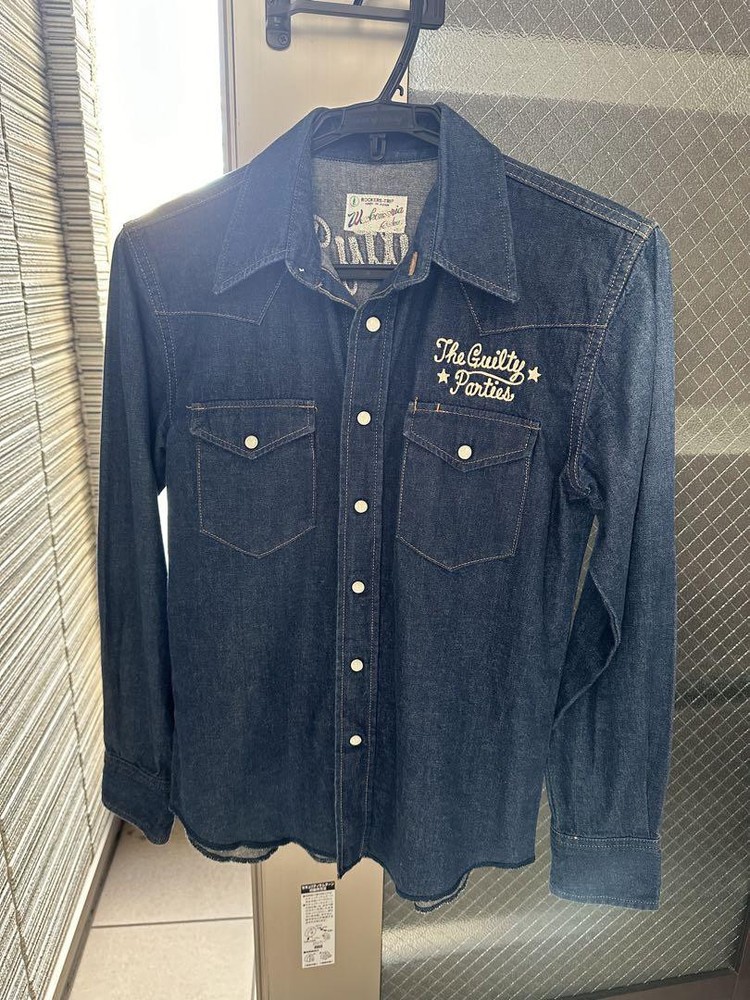 WACKO MARIA The Guilty Parties Denim Shirt – Distressed Vintage Style
