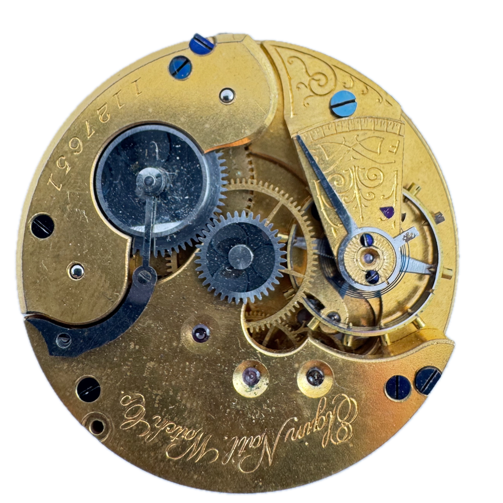 Antique 1883 Elgin 16s Convertible Mechanical Pocket Watch Movement 93 USA