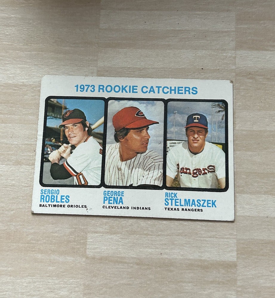 1973 Topps High Number #601 Stelmaszek Robles Pena RC Baseball Card  