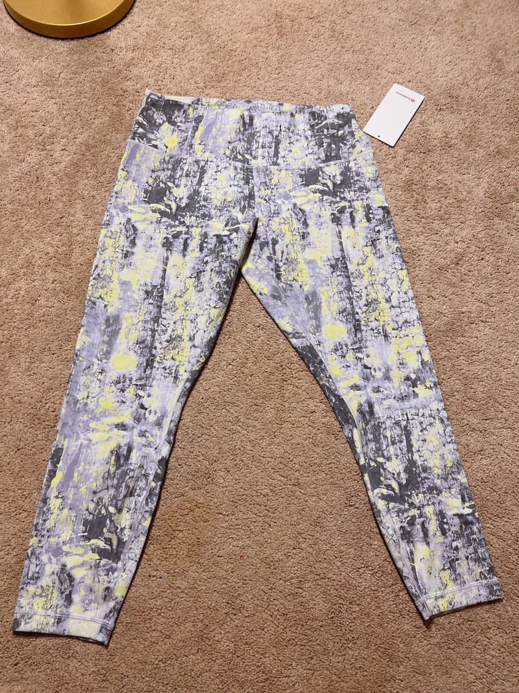 Lulmon Wunder Train Contour Fit HR Tight in Cinder Grain Smoked Spruce Size 14 NWT