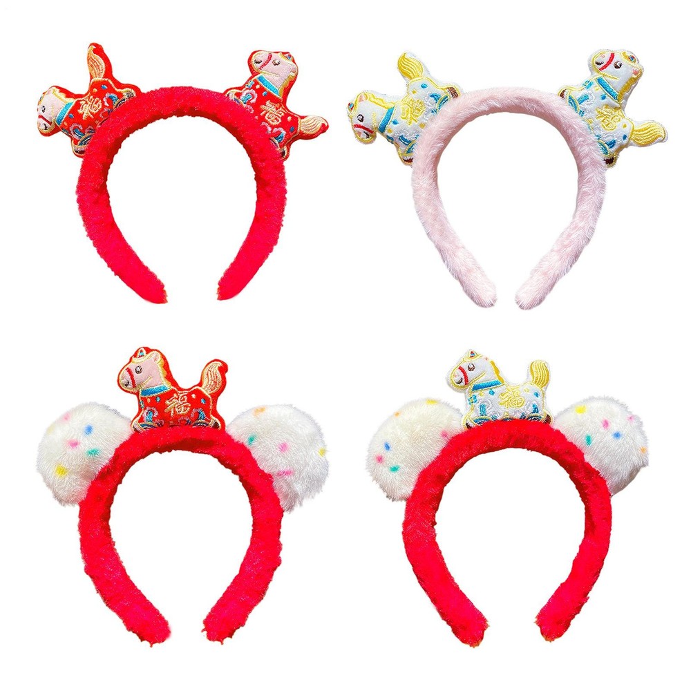 New Years Headband 2026 Year Of The Horse Headpiece Photo Booth Costume Headband-image