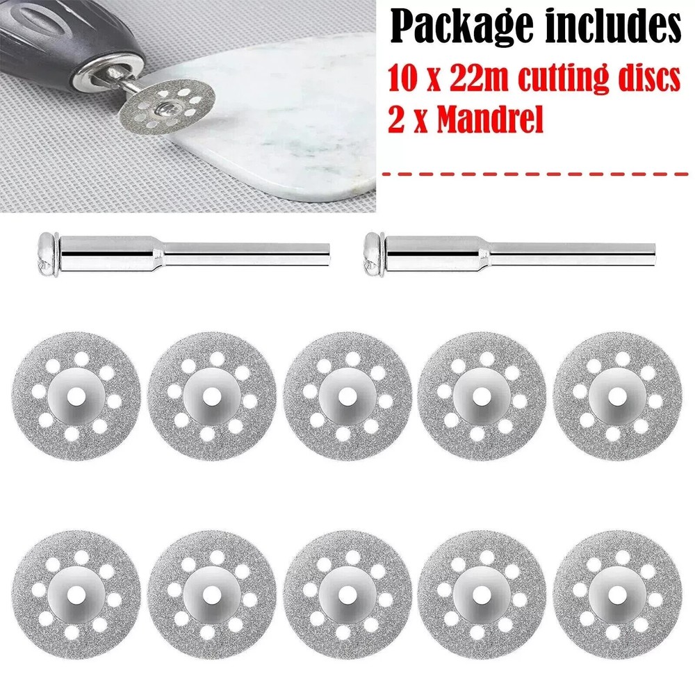 10 Diamond Cutting Wheels For Dremel Rotary Tool Die Grinder Metal Cut Off Disc