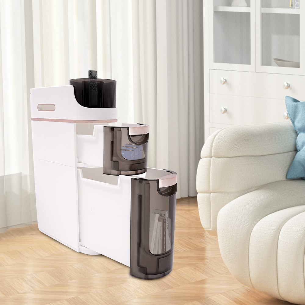 Modern Bathroom Floor Cabinet Bathroom Storage Cabinet with 2x Drawers White NEW