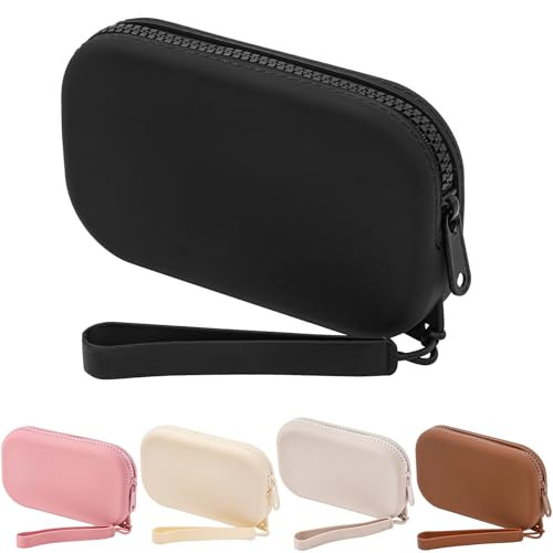 Small Silicone Multifunctional Essential Bag Portable Travel Makeup Bag Black