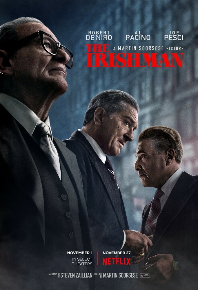 The Irishman movie poster (a) - 11 x 17 - Robert de Niro, Al Pacino, Joe Pesci