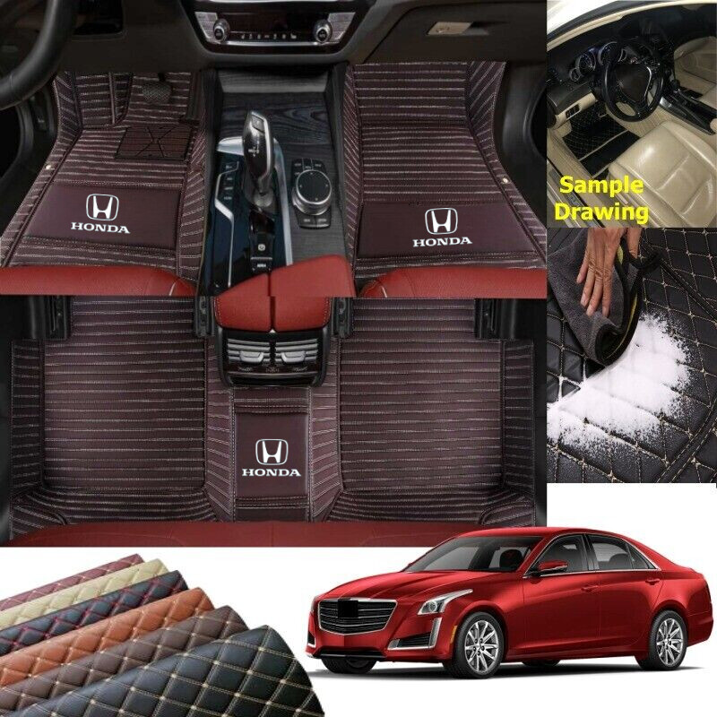 For Honda Custom Car Mats All Weather Cargo Liner Carpets Anti-slip All Models