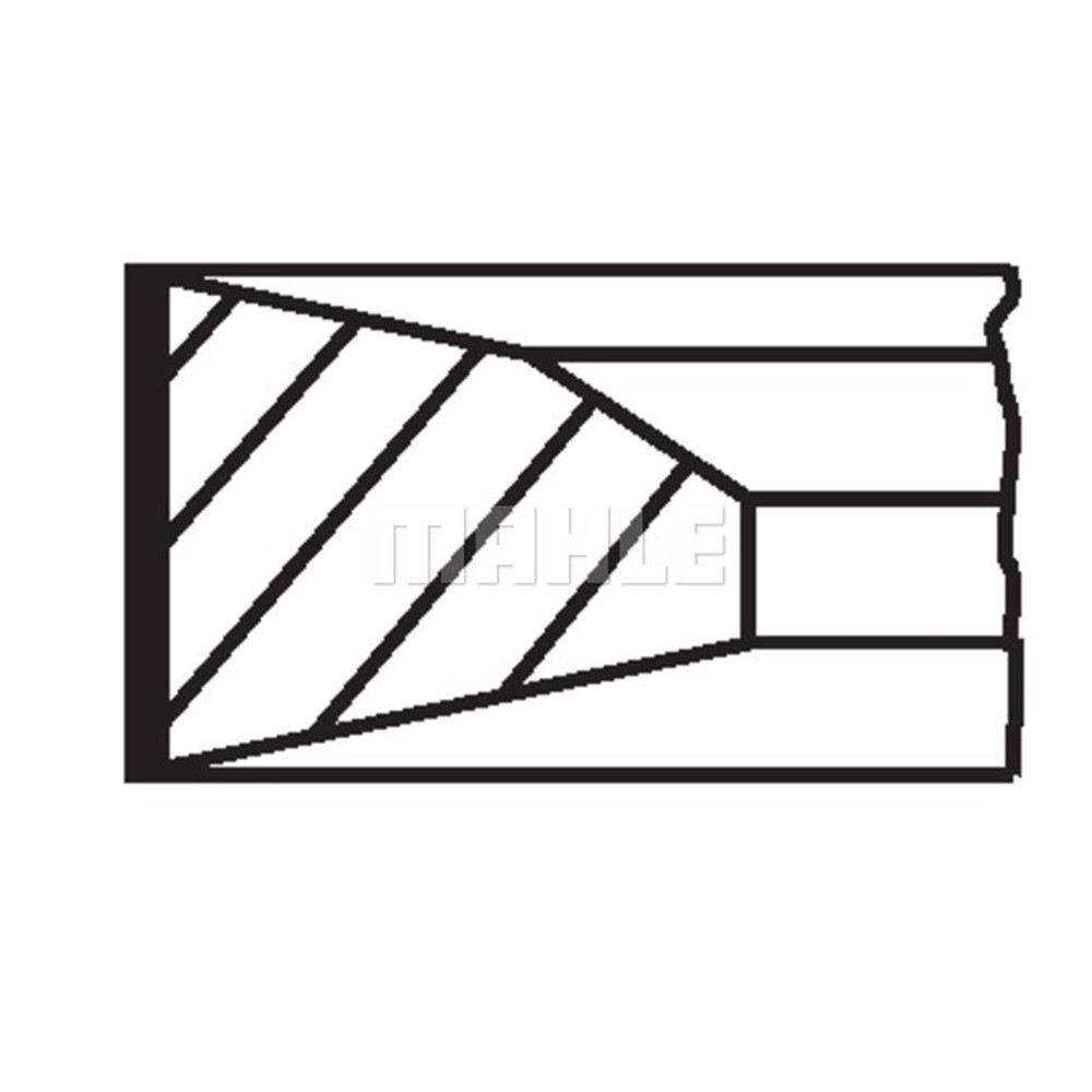 Piston Ring Kit MAHLE 038 73 N0 Top German Quality