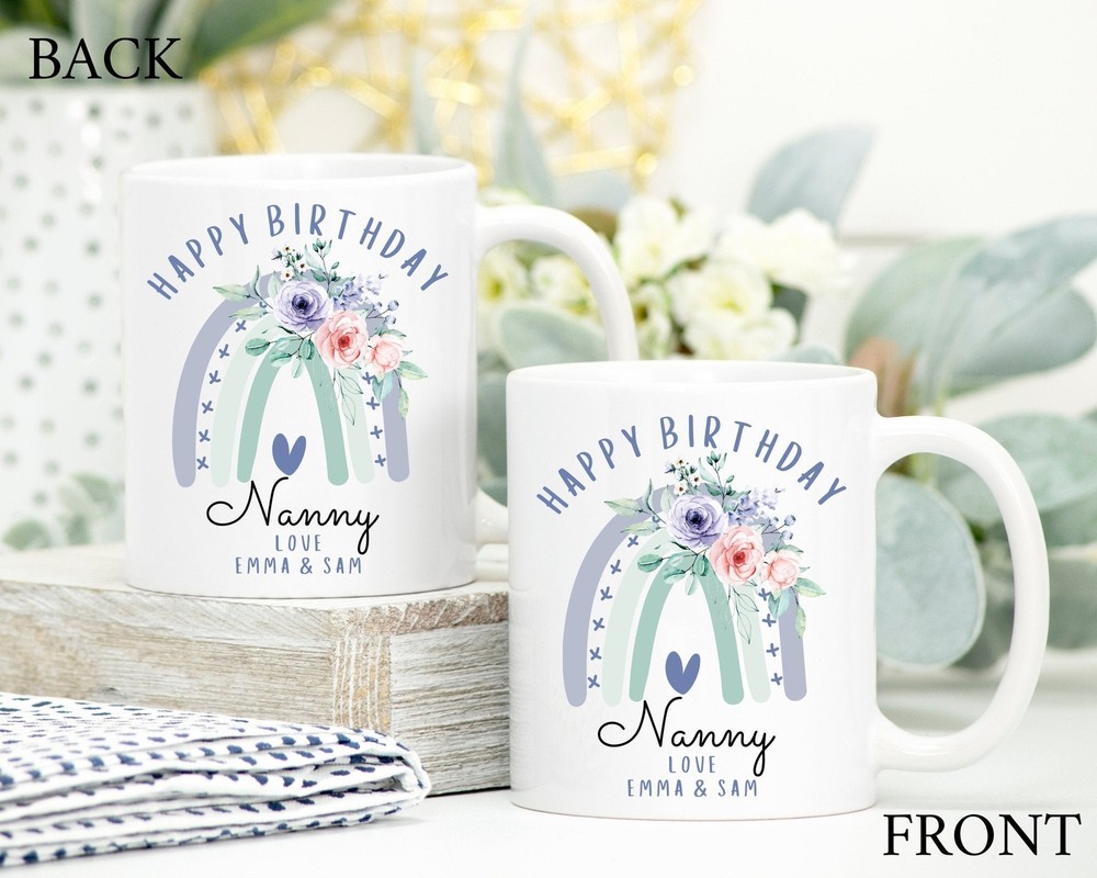 Personalised Birthday Mug Best Nana Ever Mug Best Grandma Mug Nanny Coffee Cup