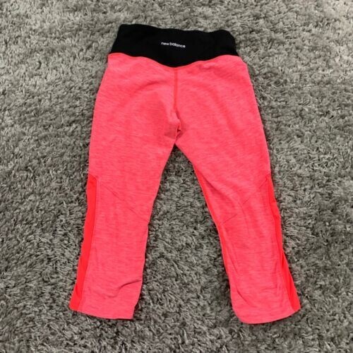 New Balance Pants Womens XS Pink Black Extra Small Yoga Crop Leggings Active