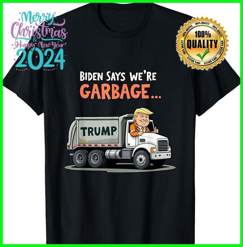 Donald Trump Rides In Garbage Truck US Election 2024 T-Shirt