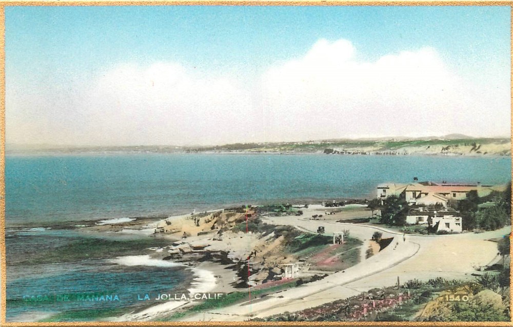 1920s La Jolla California San Diego Casa De Manana Martin RPPC Postcard 25-1937
