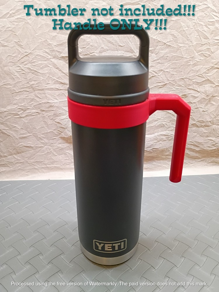 YETI Rambler Tumbler 12oz 18oz Insulated Travel Mug with Slip-On Handle in Red