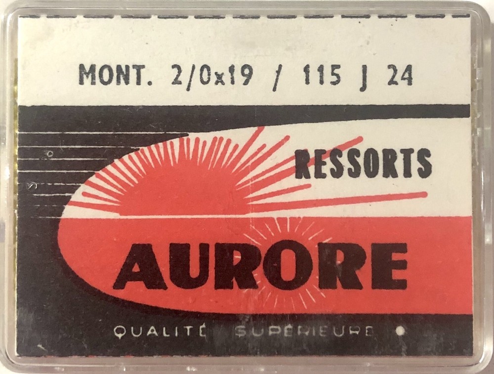 1X=1 Mainspring X 9601 1.15 X 0.09 Ø 8 Spring Watch 2 / 0 X 19 - 115 J 24