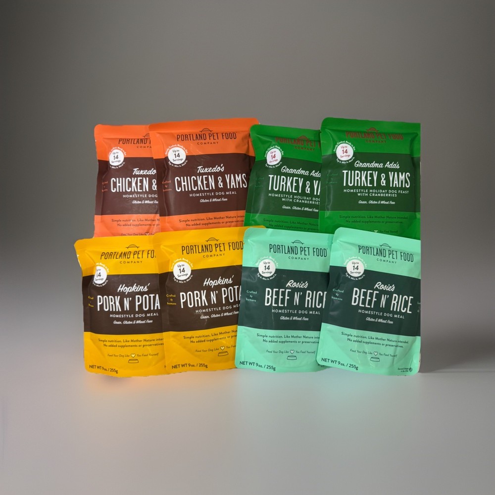 Portland Pet Food Mixed Lot Of 8 Dog Food