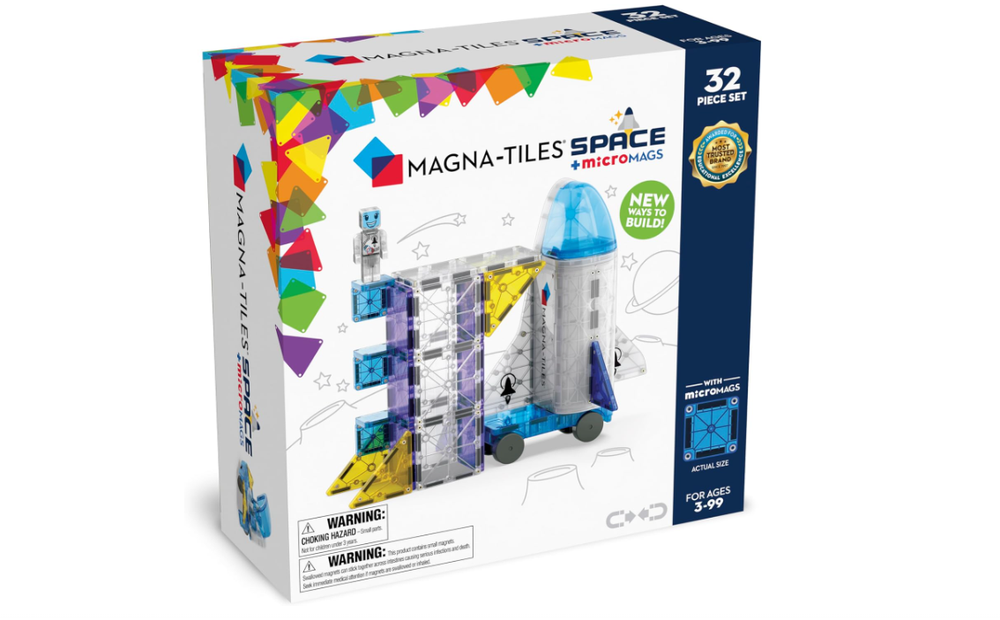 MAGNA-TILES 32-Piece Space Magnetic Building Set with Free Shipping