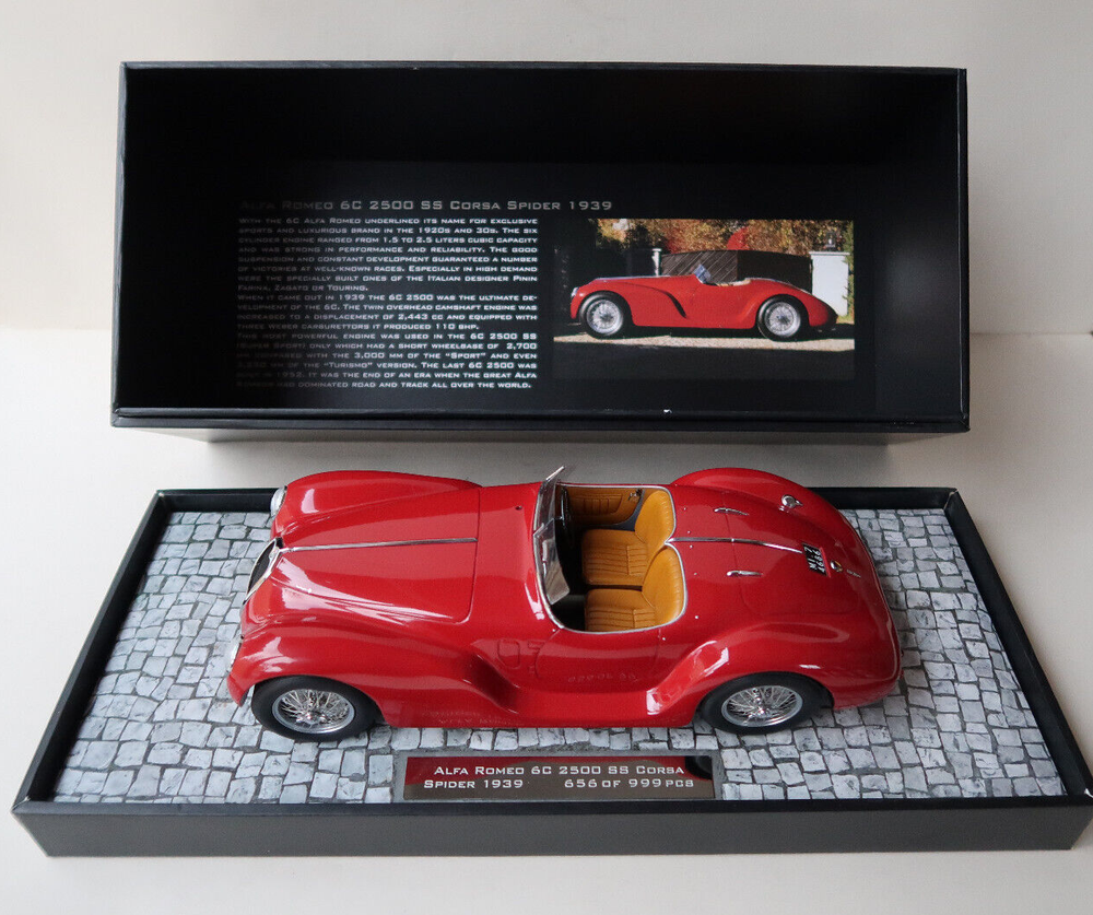 Minichamps 1/18 Alfa Romeo 6C 2500SS Spider Corsa 1939 +Box no BBR Technomodel