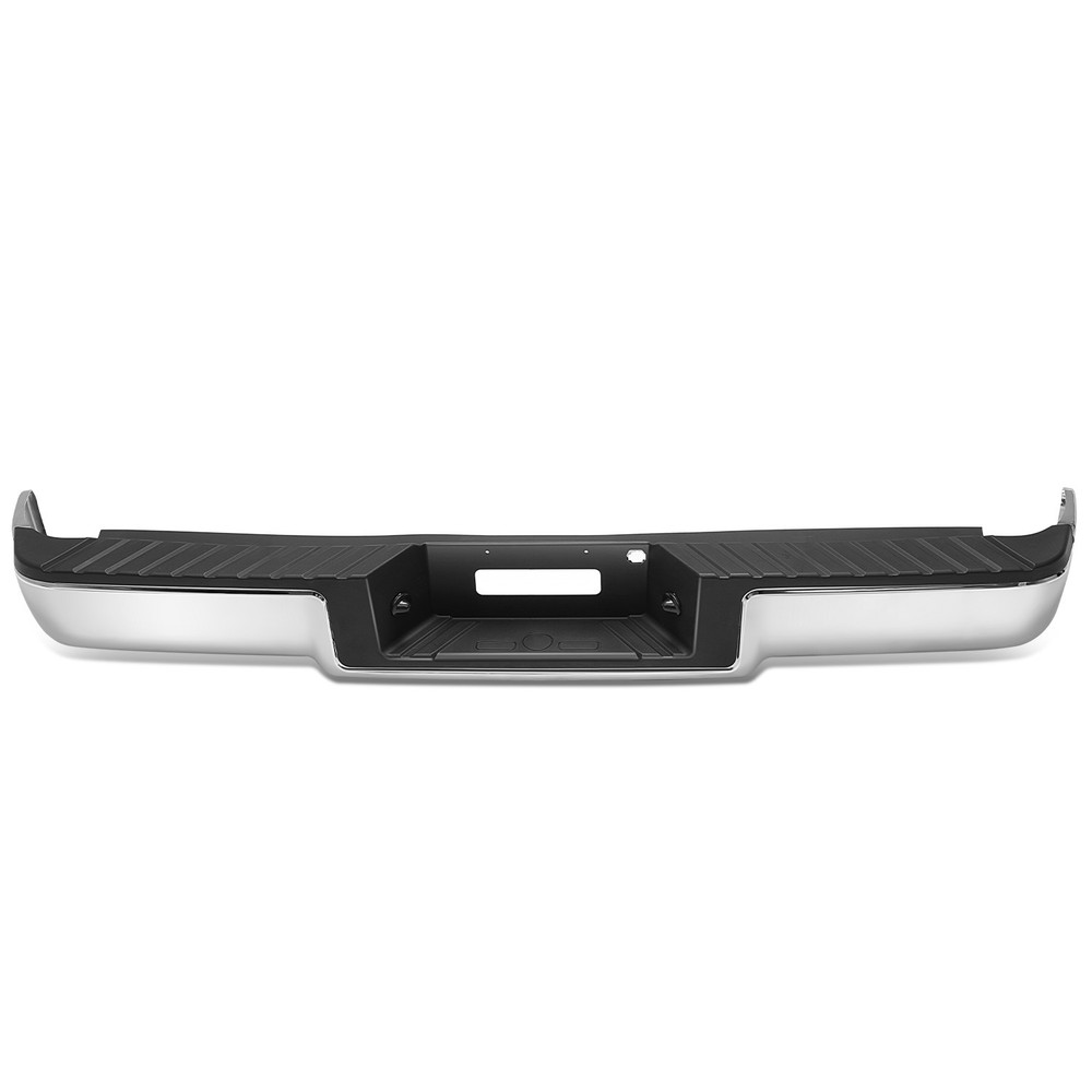 Fit 06-08 Ford F-150 Chrome Rear Bumper Assembly Fleetside w/o Park Sensor Holes