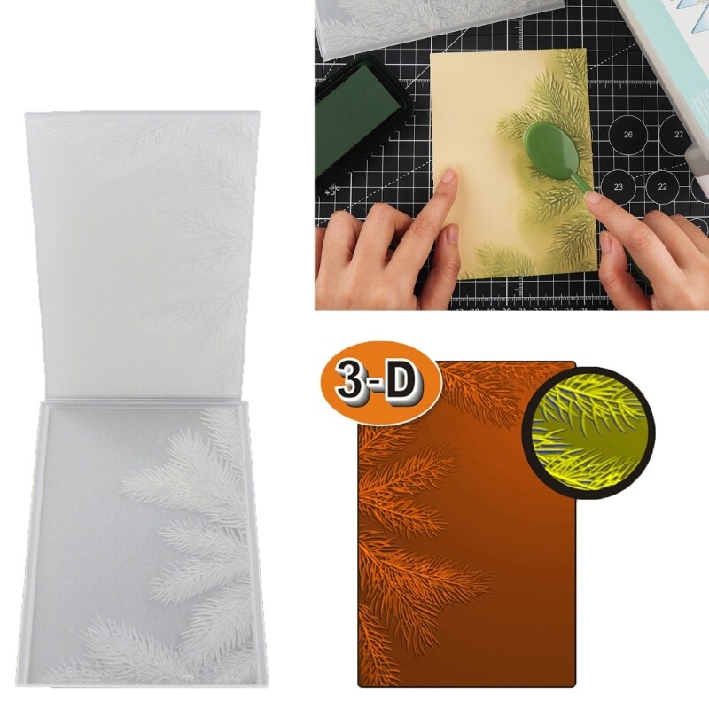 3D Embossing Folder Flower Texture Stamp Stencil Embossed Mat DIY Scrapbooking