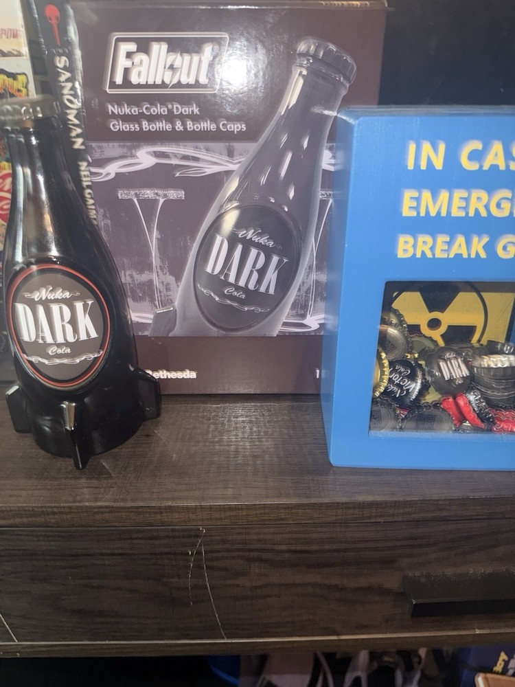 Fallout Nuka Cola Dark Collectible Bottle with Caps