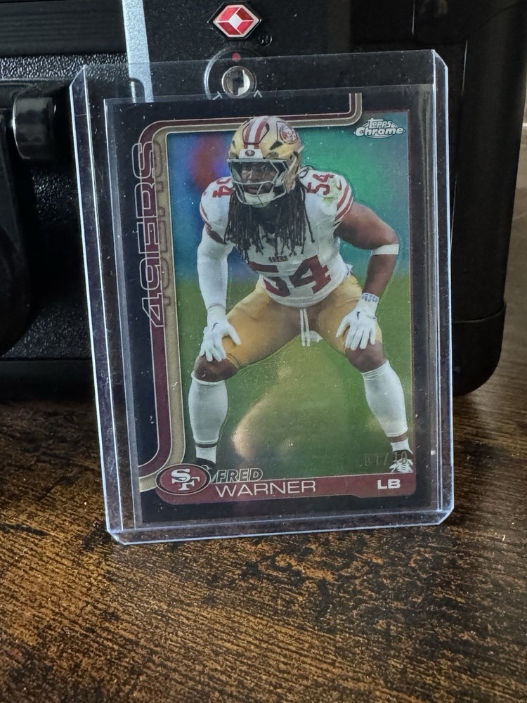 2025 Topps Chrome NFL Fred Warner Black /10
