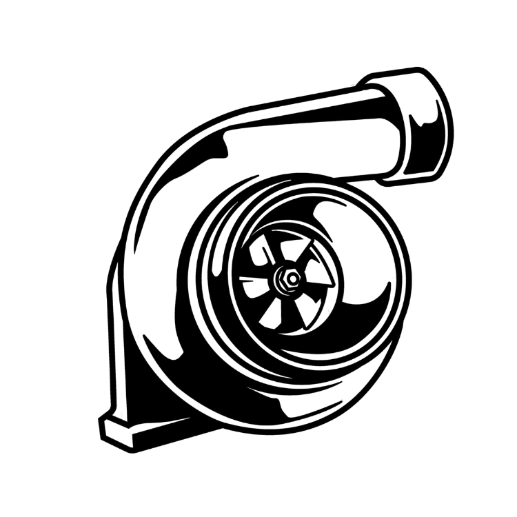 Turbo Charger Boost Bumper Car Window Die Cut Vinyl Decal Permanent Sticker