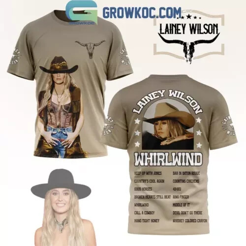Lainey Wilson Whirlwind The Playlist 2024 3D T-Shirt