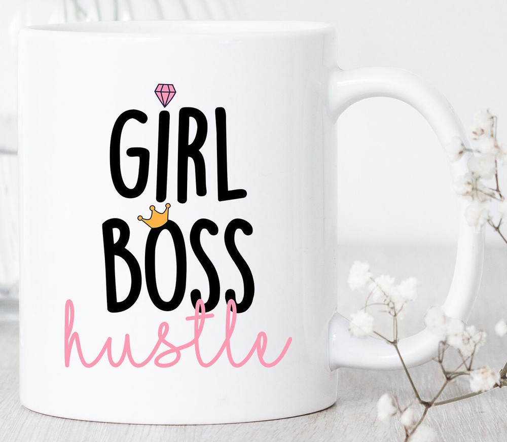 Feminist Girl Boss Hustle Mug - Empowering Gift for Women