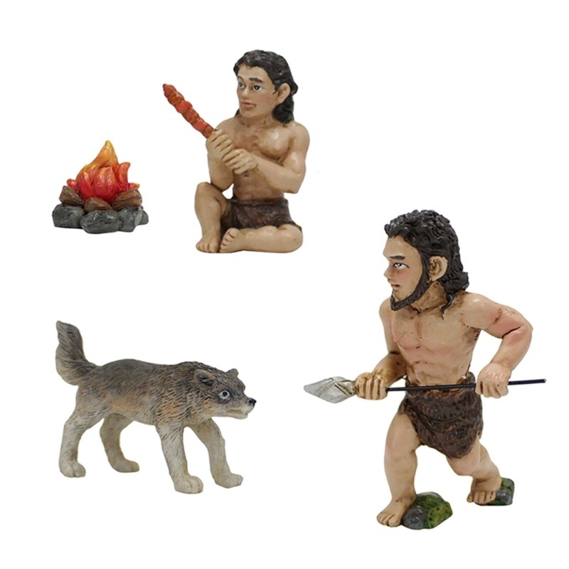 Delicate Animal Resin Statues Wildlife Figure Set Bring Personality to Garden