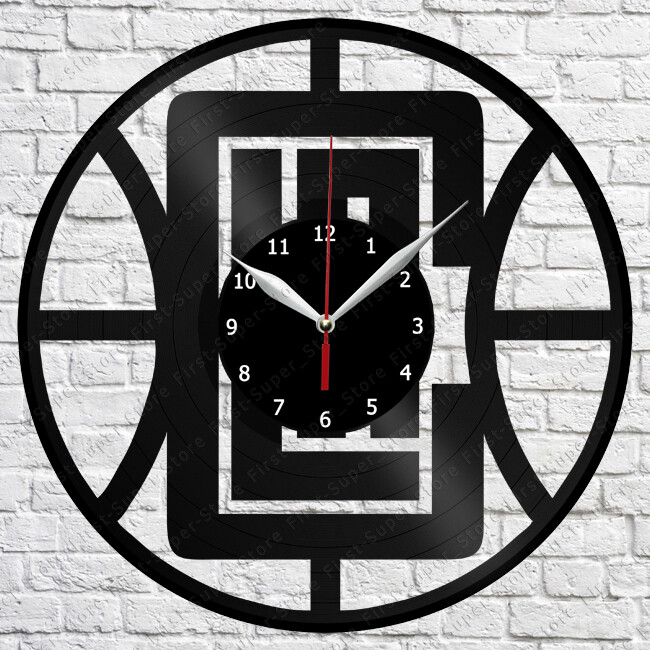 Los Angeles Clippers Vinyl Clock Record Wall Clock Decor Fan Art Home 3496